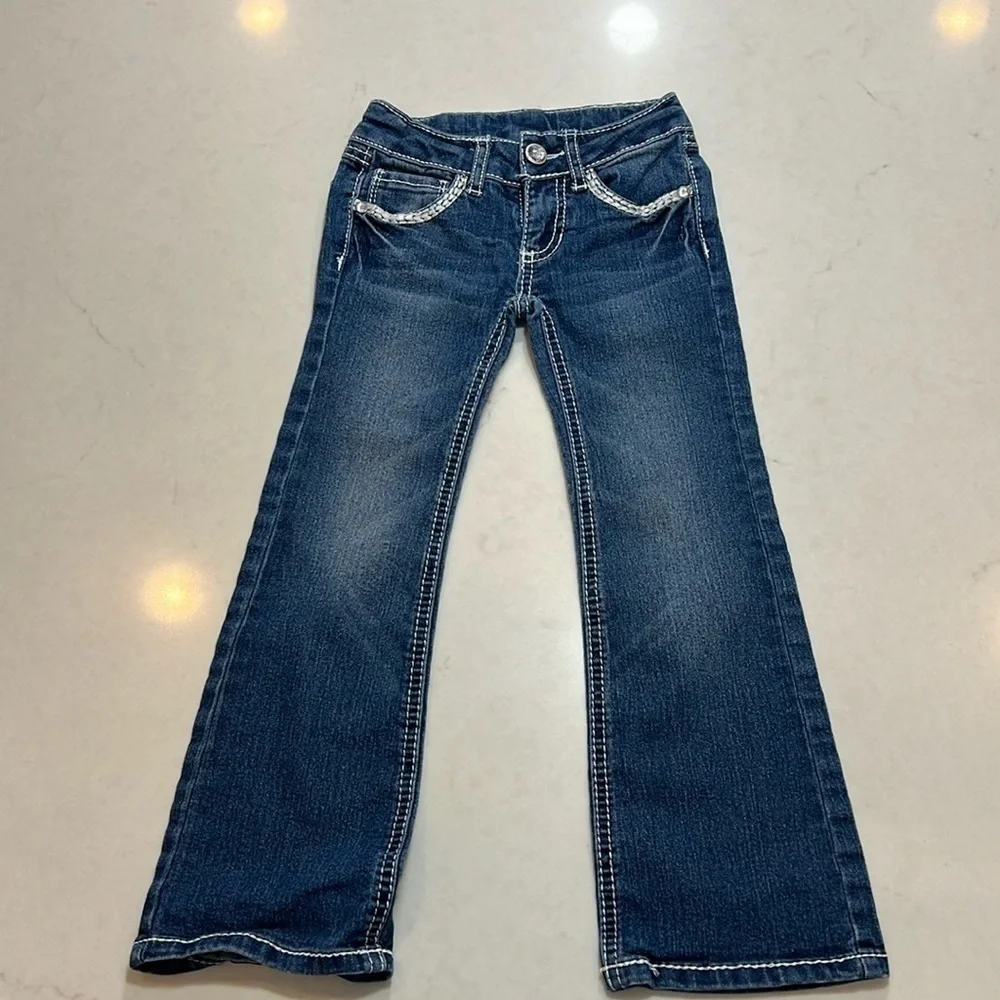 Faded glory girls jeans, size 4, never worn.